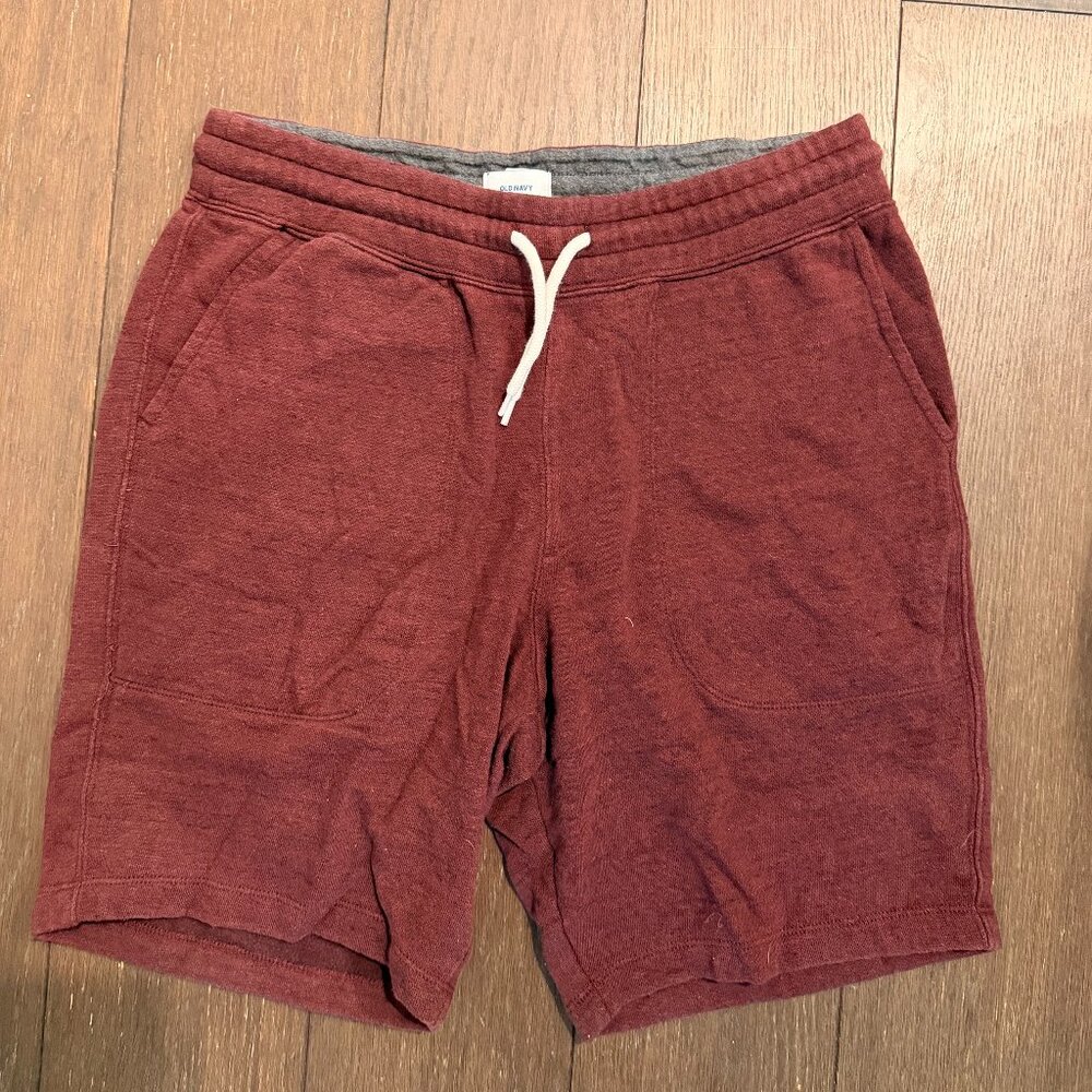 Men's Old Navy Sweat Short- Size Small- Maroon